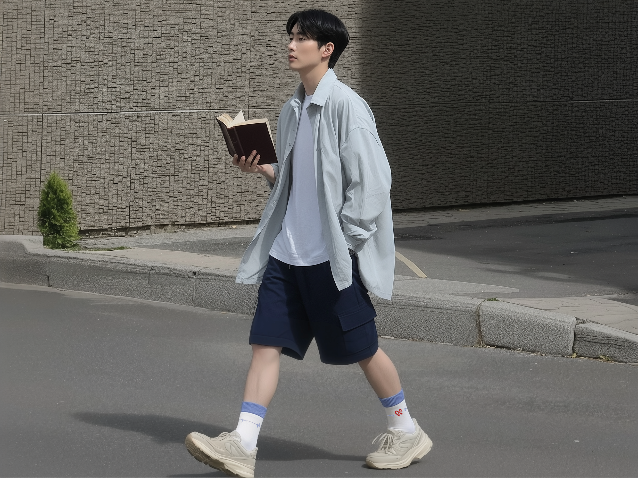 abt heartline crew socks, male socks, aesthetic socks, after model.