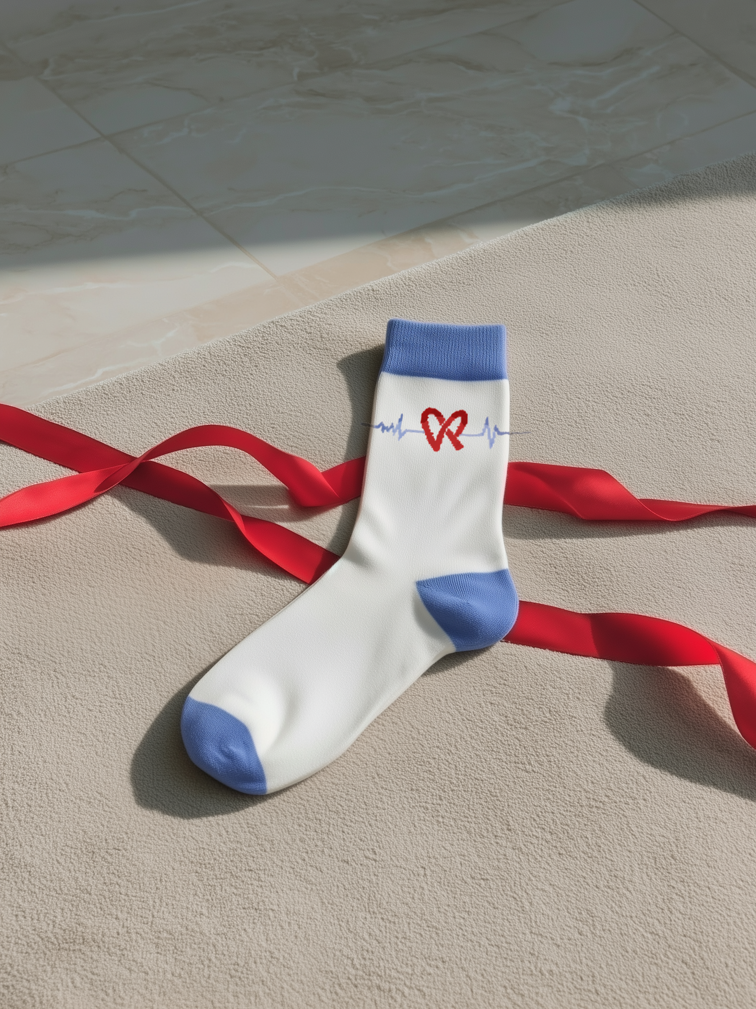 abt heartline crew socks, aesthetic socks.